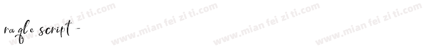 raqle script字体转换